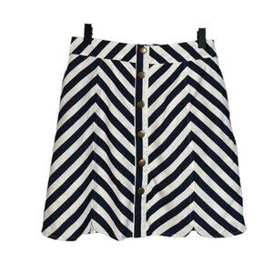 Anthropologie Isla Maude Striped Mini Skirt Size Small